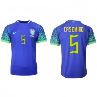 Brasilia Casemiro #5 Vieraspaita MM-kisat 2022 Lyhythihainen